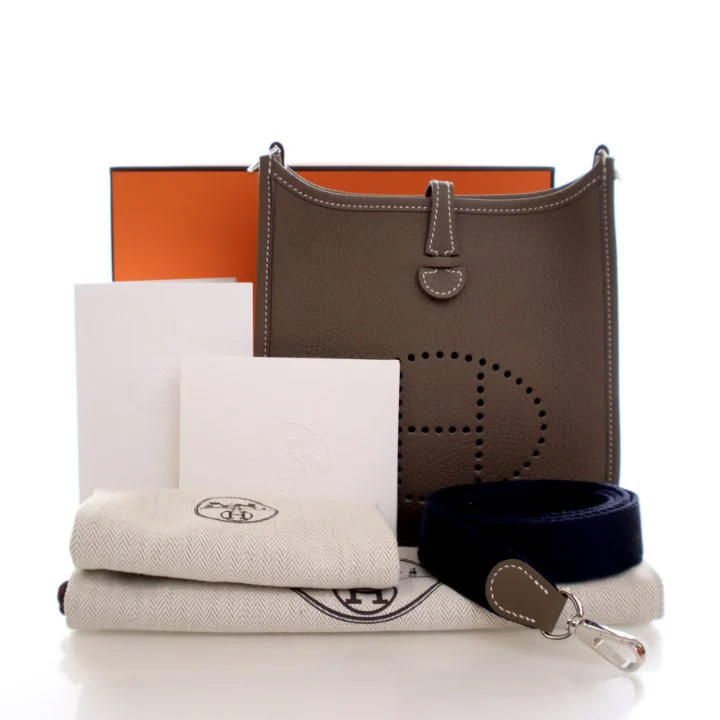 Hermes Etoupe Clemence Evelyne TPM 16 - Image 13