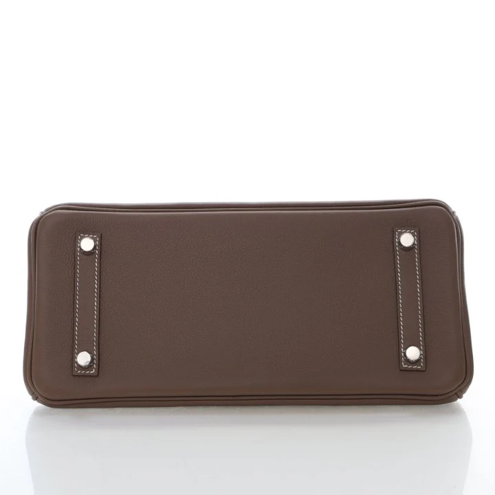 Hermes Etoupe Evercolor Shoulder Birkin Light 29 - Image 10