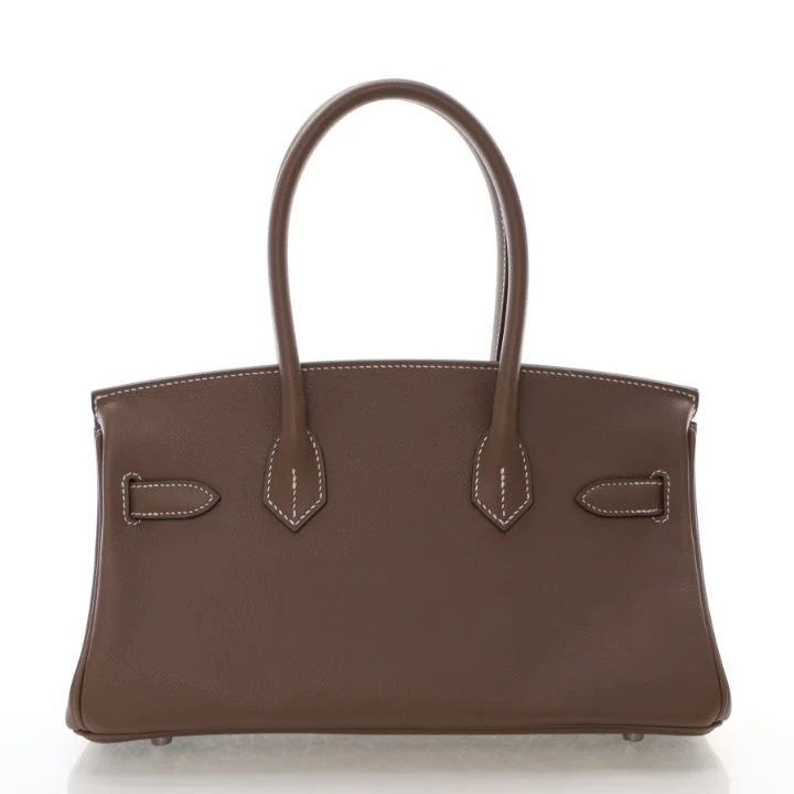 Hermes Etoupe Evercolor Shoulder Birkin Light 29 - Image 12