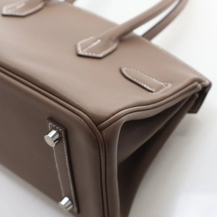 Hermes Etoupe Evercolor Shoulder Birkin Light 29 - Image 17