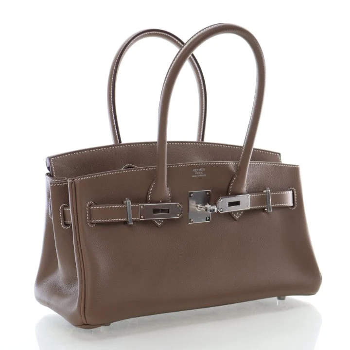 Hermes Etoupe Evercolor Shoulder Birkin Light 29 - Image 3
