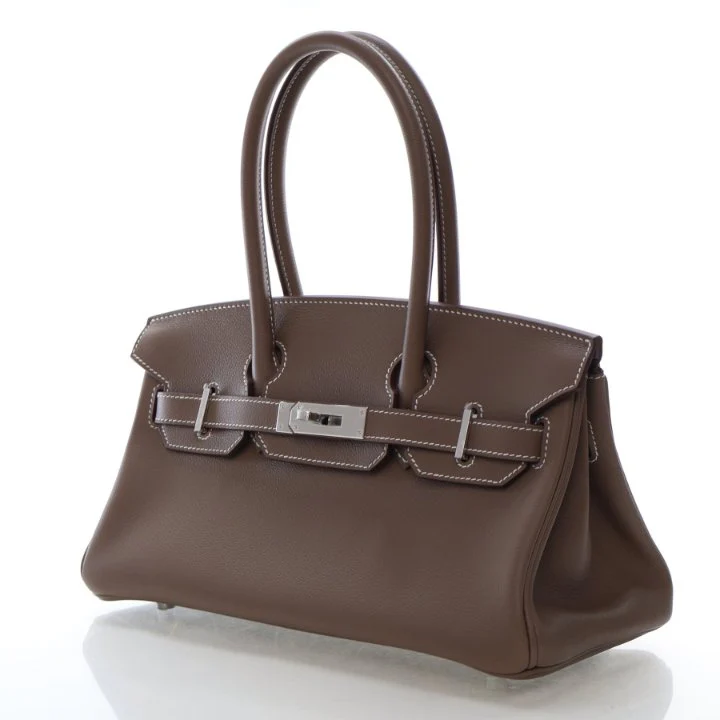 Hermes Etoupe Evercolor Shoulder Birkin Light 29 - Image 4