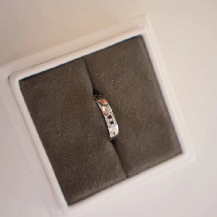 Hermes Ever Herakles Wedding Band Sz 52 - Image 5