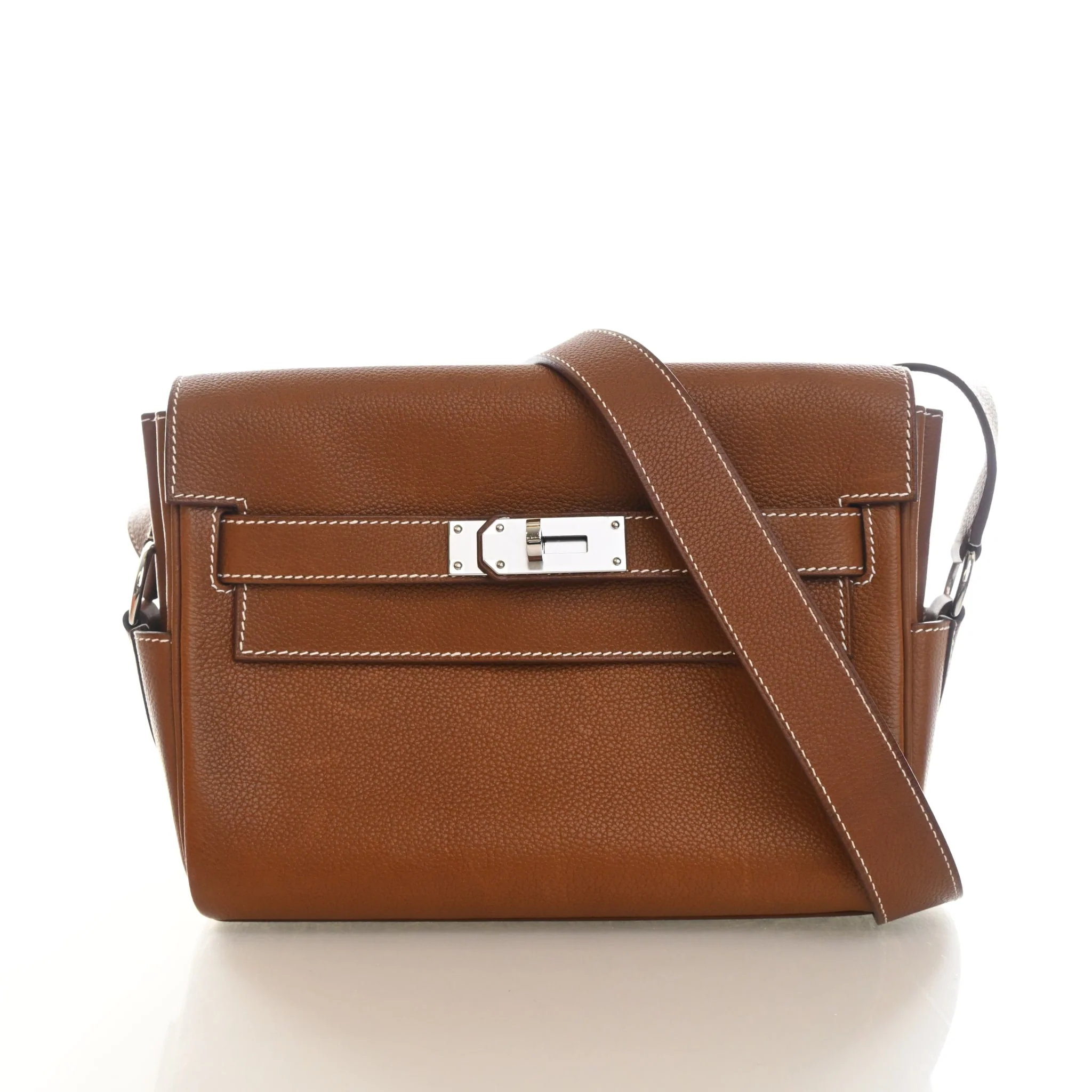 Hermes Gold Barenia Kelly Messenger PM