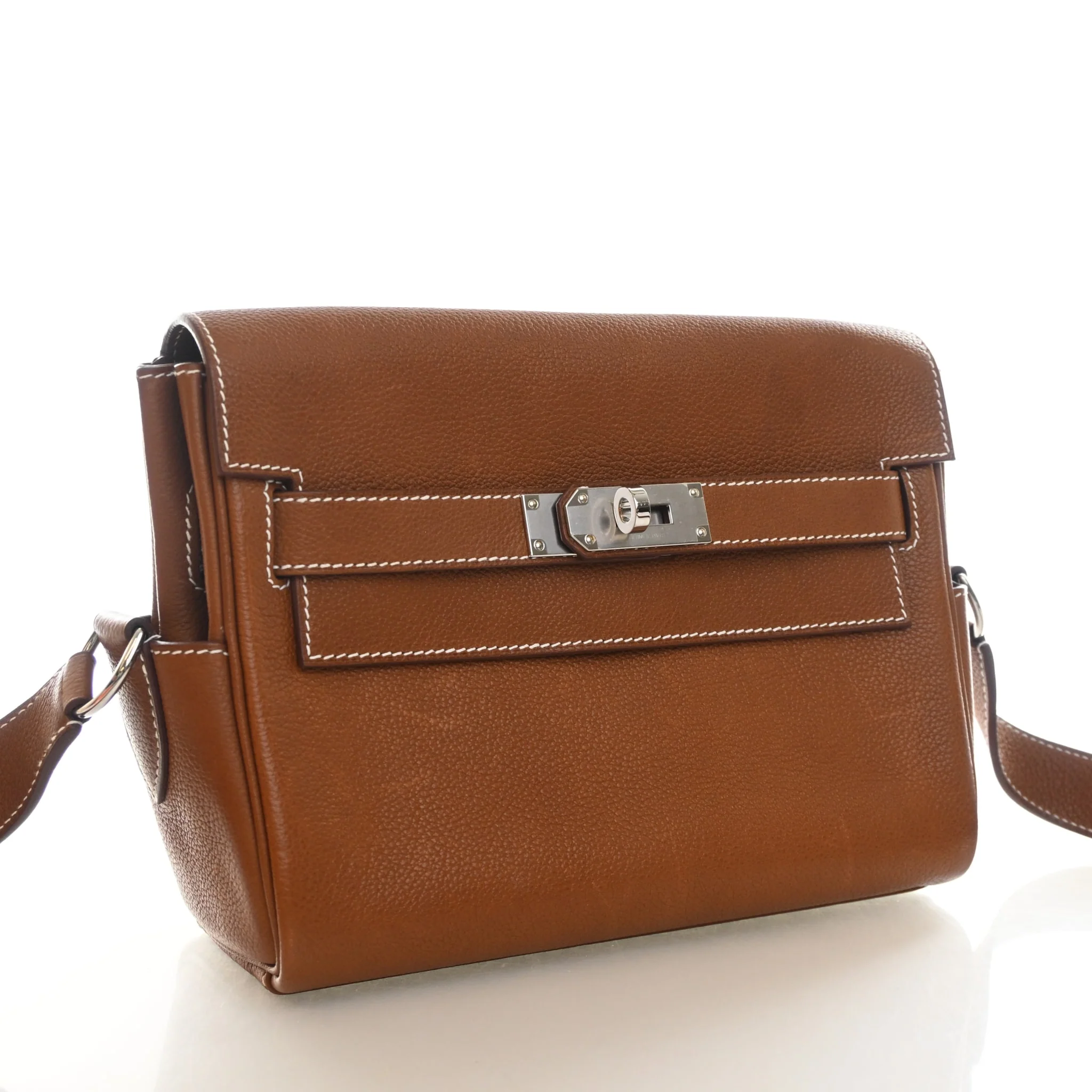 Hermes Gold Barenia Kelly Messenger PM - Image 2