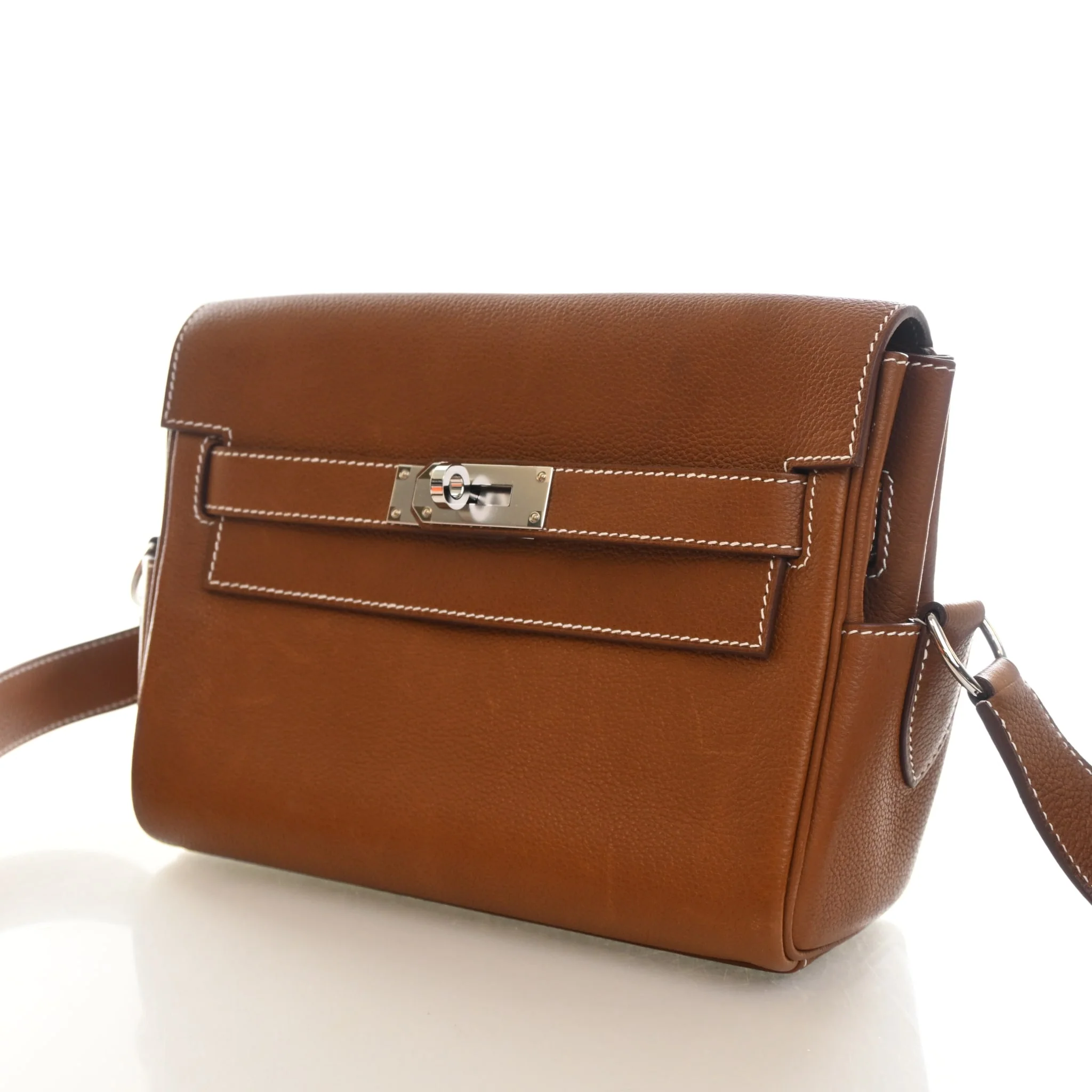 Hermes Gold Barenia Kelly Messenger PM - Image 3