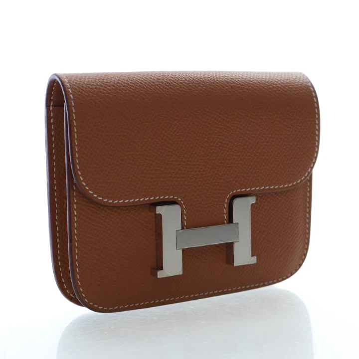 Hermes Gold Epsom Constance Slim Wallet - Image 2