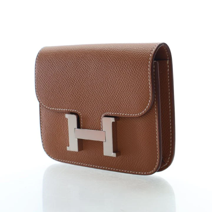 Hermes Gold Epsom Constance Slim Wallet - Image 3