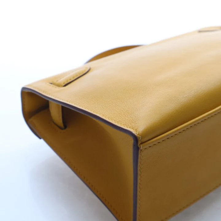 Hermes Jaune Ambre Swift Kelly Pochette - Image 13