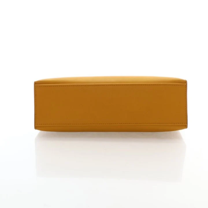 Hermes Jaune Ambre Swift Kelly Pochette - Image 9