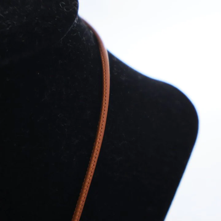 Hermes Leather Eclipse Necklace - Image 4