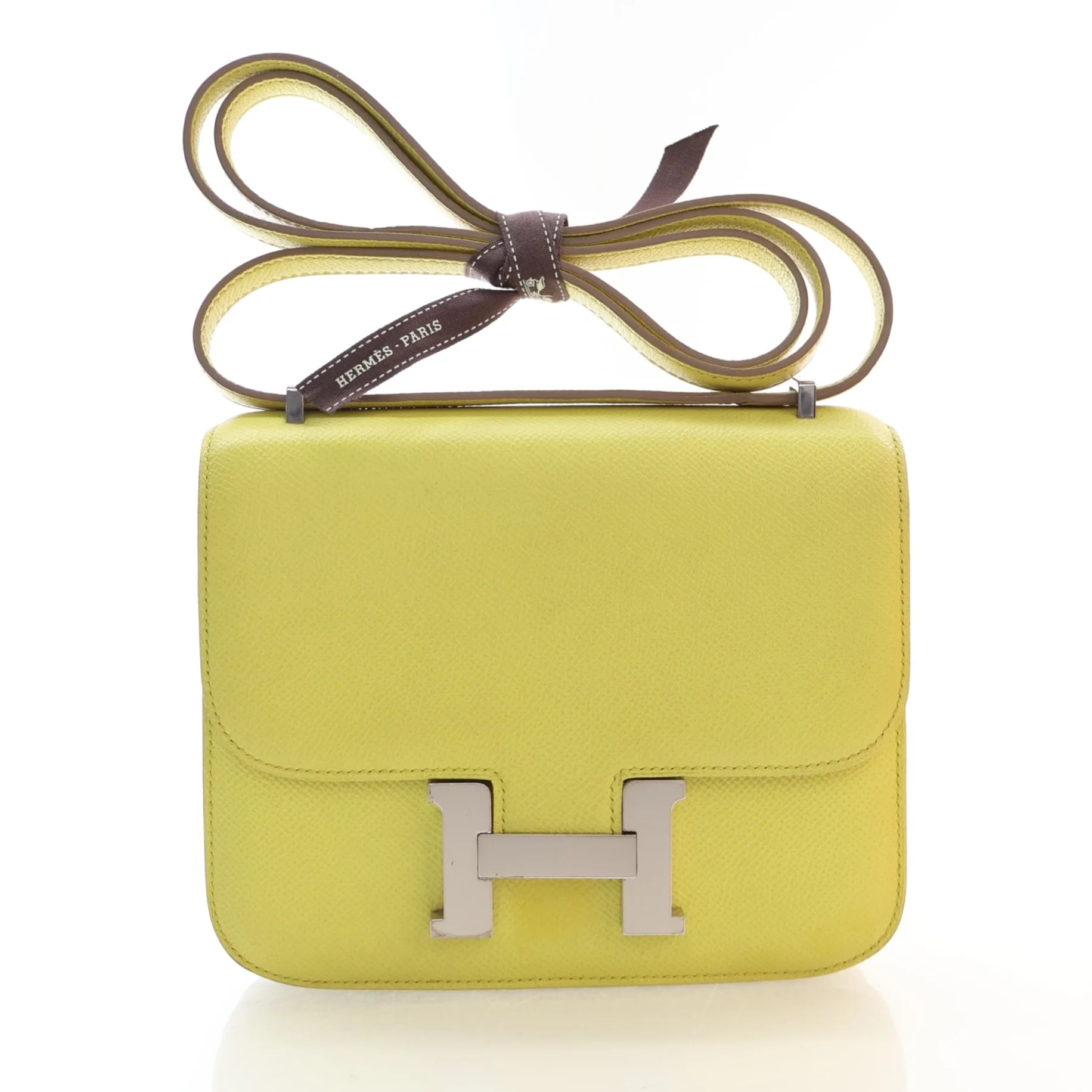 Hermes Lime Epsom Constance 18