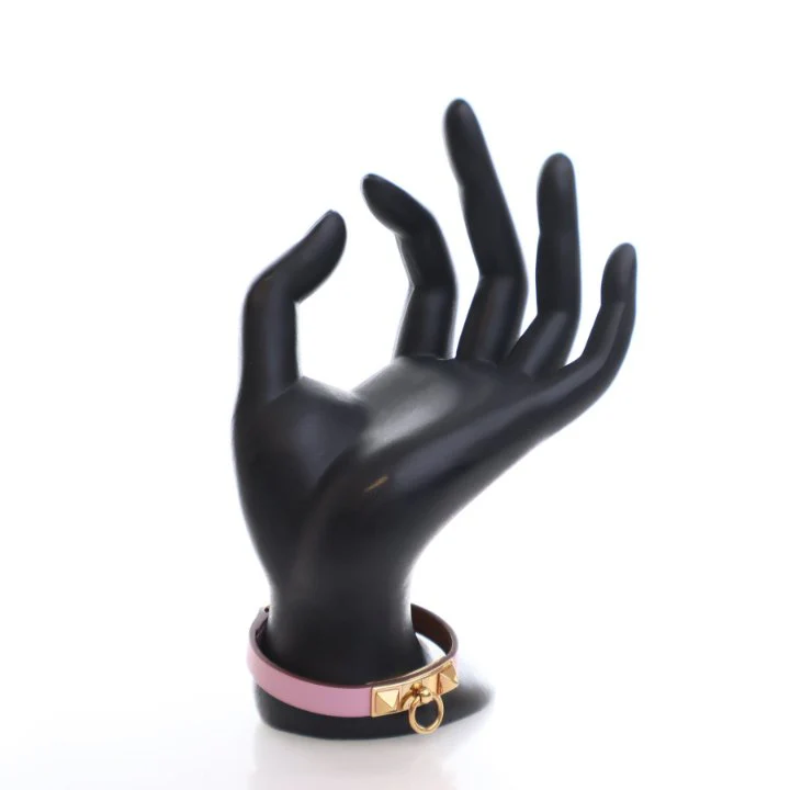 Hermes Mauve Sylvestre Swift Mini Rivale Bracelet - Image 2