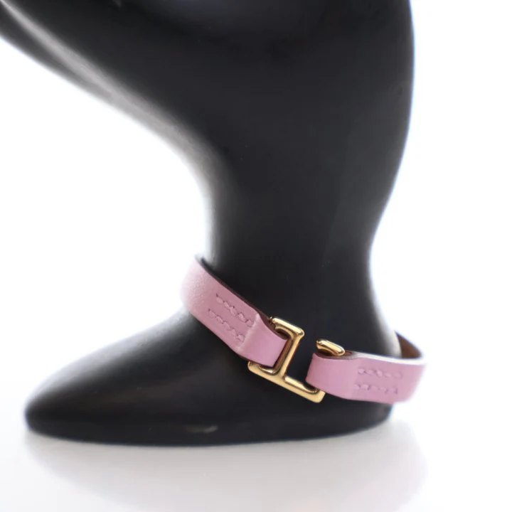 Hermes Mauve Sylvestre Swift Mini Rivale Bracelet - Image 6