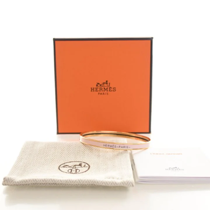 Hermes Rose Candeur Uni Bangle - Image 8