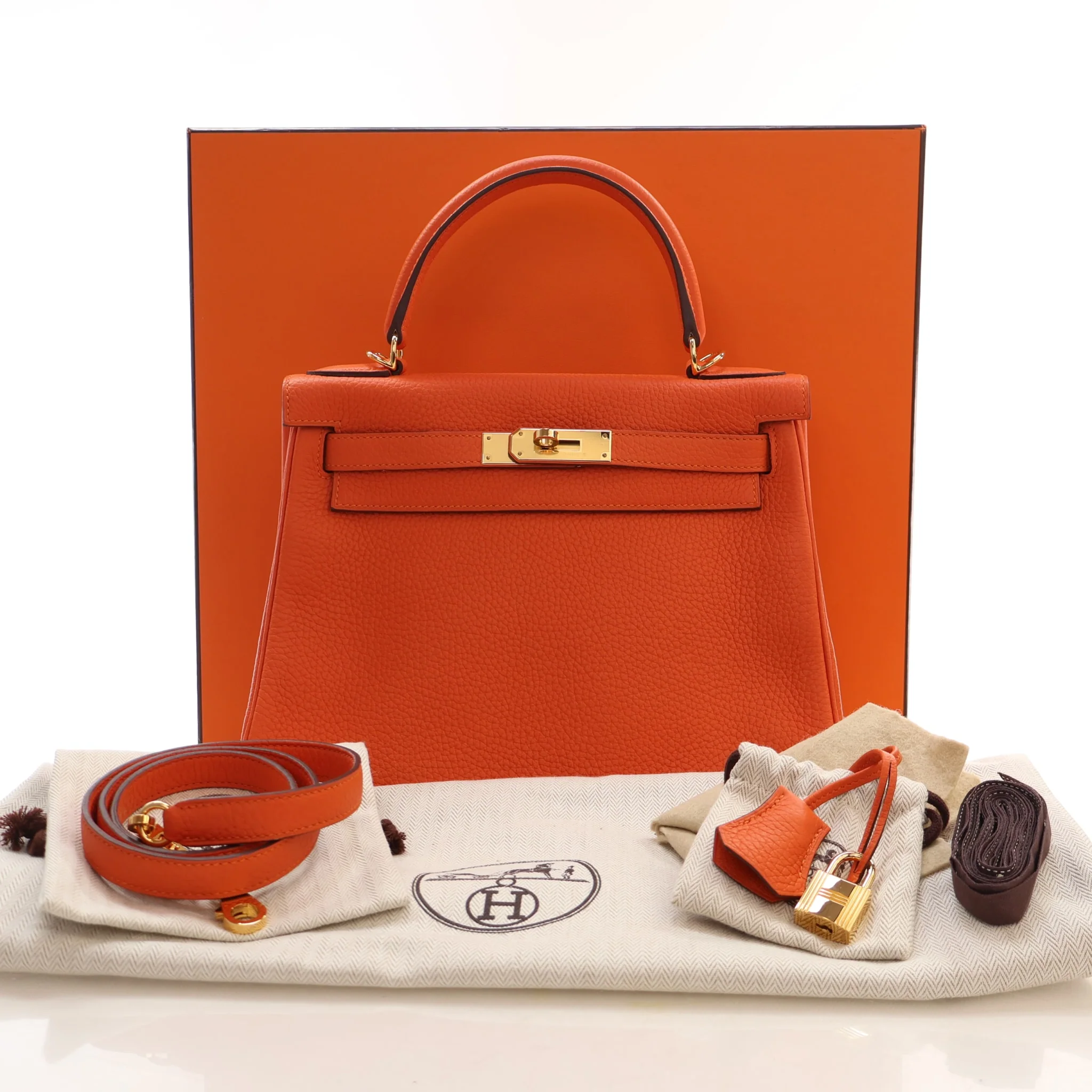Hermes Terre Battue Togo Kelly 28 - Image 20