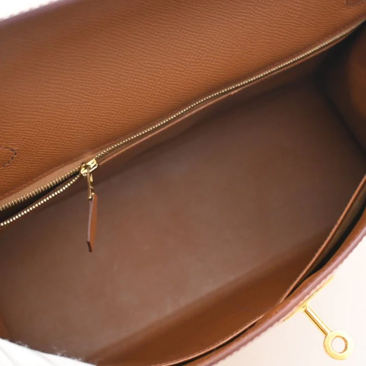 Hermes Vintage Gold Epsom Kelly 32 - Image 13
