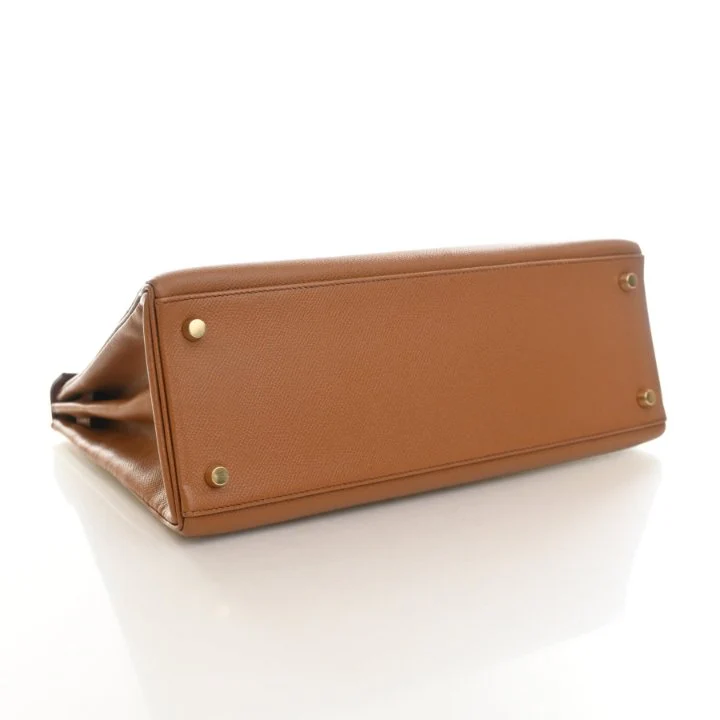 Hermes Vintage Gold Epsom Kelly 32 - Image 5