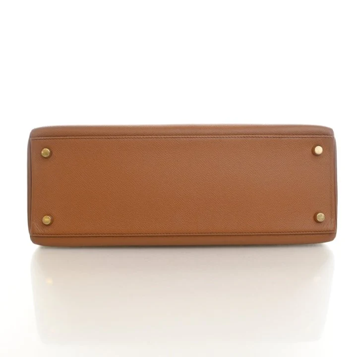 Hermes Vintage Gold Epsom Kelly 32 - Image 9