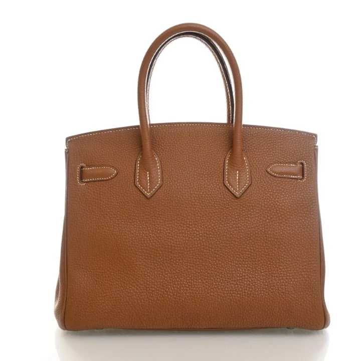 Hermes Vintage Gold Togo Birkin 30 - Image 11