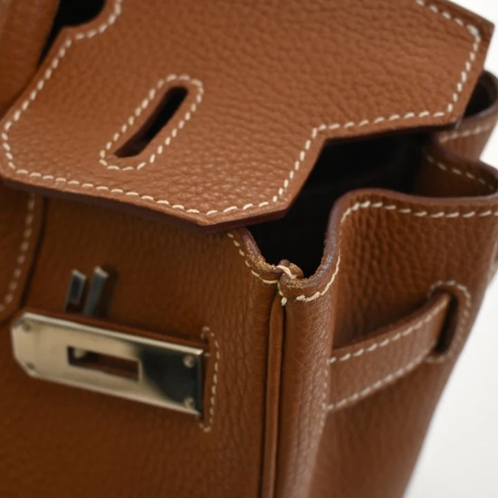 Hermes Vintage Gold Togo Birkin 30 - Image 13