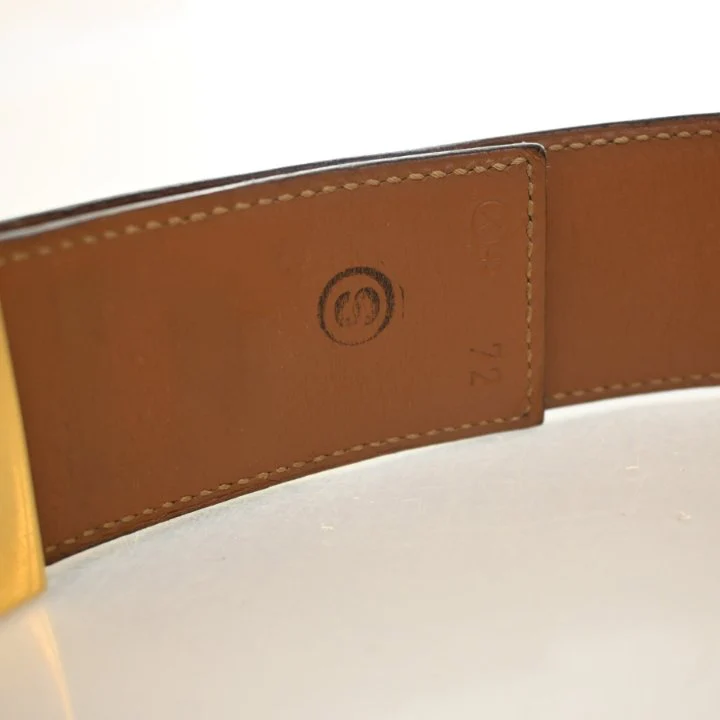 Hermes Vintage Noir Swift Collier De Chien Belt Sz 72 - Image 10