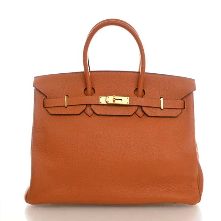 Hermes Vintage Potiron Togo Birkin 35