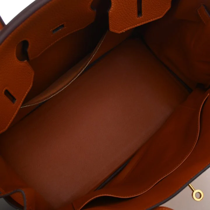Hermes Vintage Potiron Togo Birkin 35 - Image 12