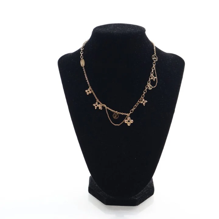 Louis Vuitton Monogram Flower Blooming Supple Charms Necklace