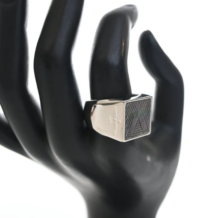 Louis Vuitton Signet Ring Sz M - Image 5