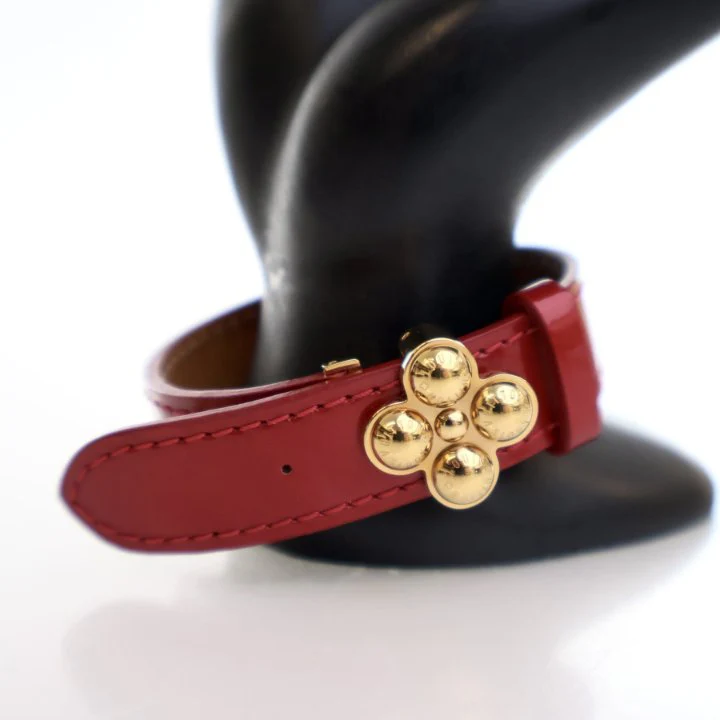 Louis Vuitton Vintage Monogram Vernis Wish Bracelet sz 17 - Image 11
