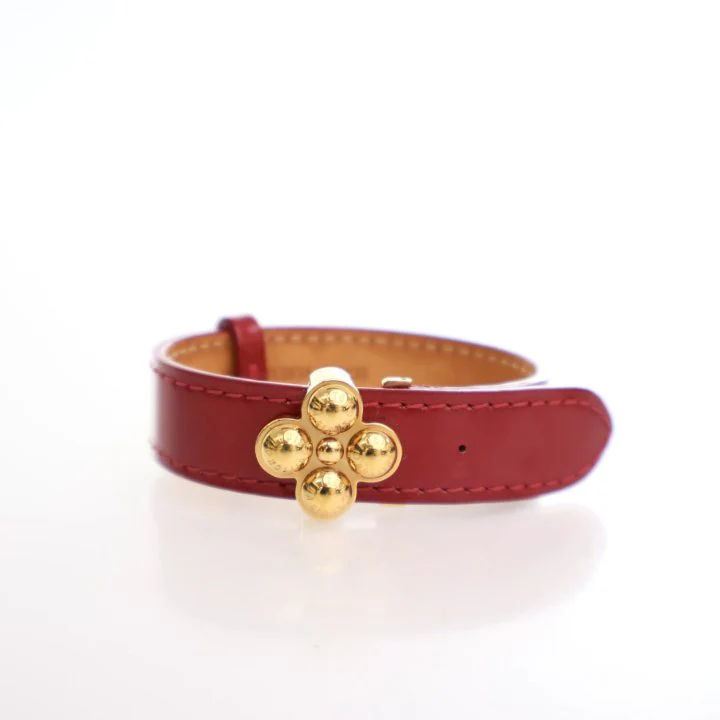 Louis Vuitton Vintage Monogram Vernis Wish Bracelet sz 17 - Image 6