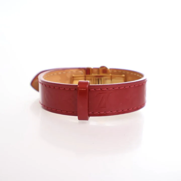 Louis Vuitton Vintage Monogram Vernis Wish Bracelet sz 17 - Image 7