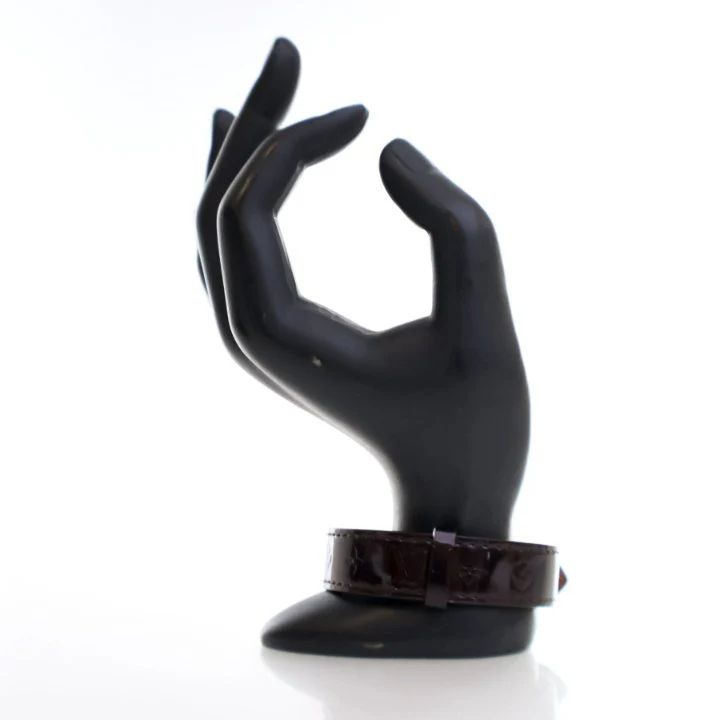Louis Vuitton Vintage Monogram Vernis Wish Bracelet sz 17 - Image 4