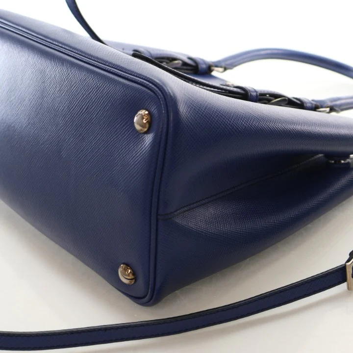 Prada Small Saffiano Double Cuir Tote - Image 7