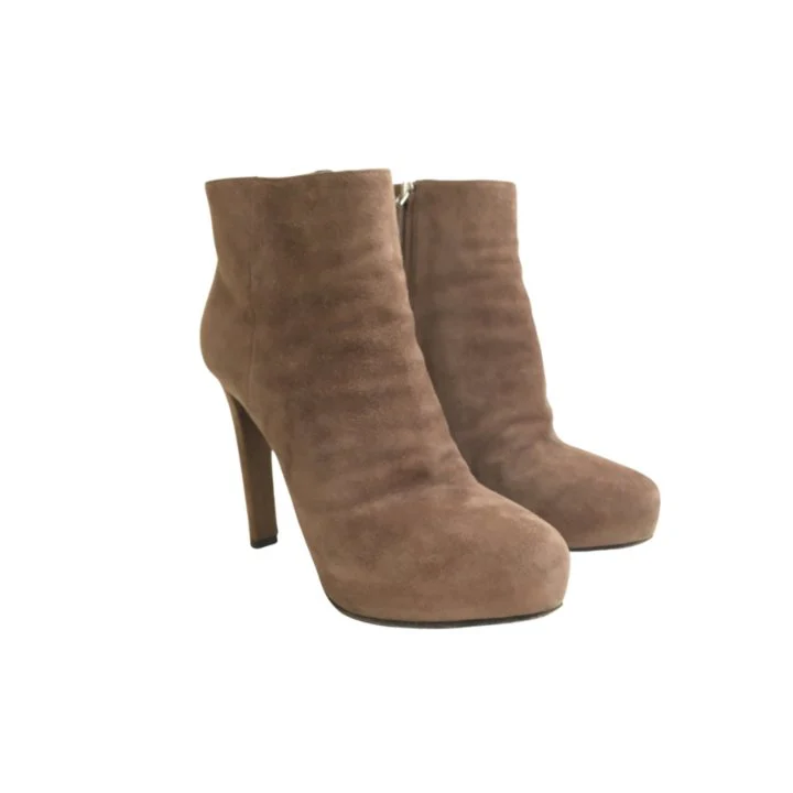 Prada Suede Booties Sz 37.5