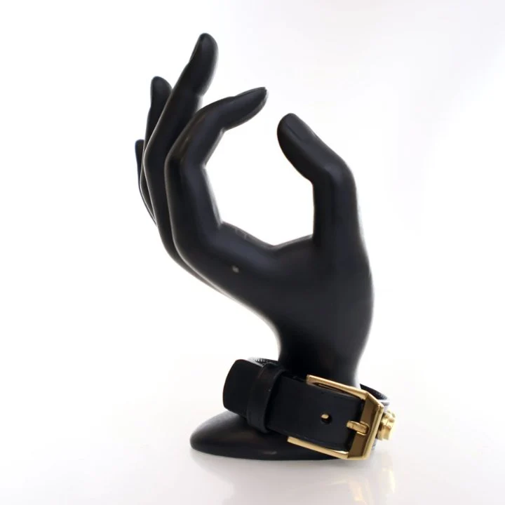 Saint Laurent Calfskin De Force Studded Bracelet - Image 5
