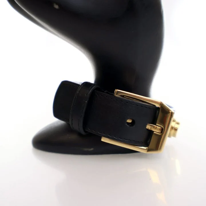 Saint Laurent Calfskin De Force Studded Bracelet - Image 7