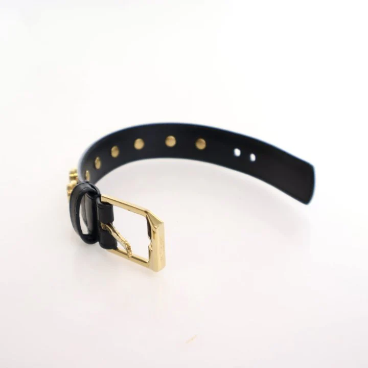 Saint Laurent Calfskin De Force Studded Bracelet - Image 8