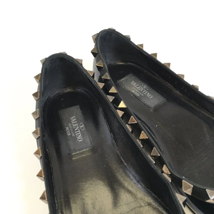 Valentino Rockstud Flats Sz 35.5 - Image 4