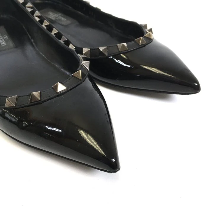 Valentino Rockstud Flats Sz 35.5 - Image 6