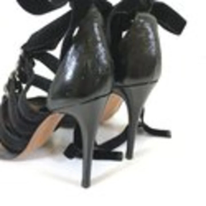 Valentino Velvet Strappy Heels Sz 37.5 - Image 5